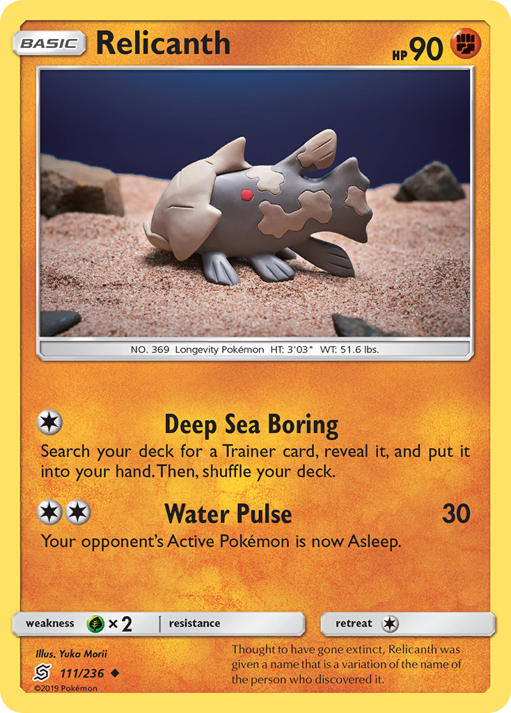 Relicanth (111/236) [Sun & Moon: Unified Minds] | Anubis Games and Hobby