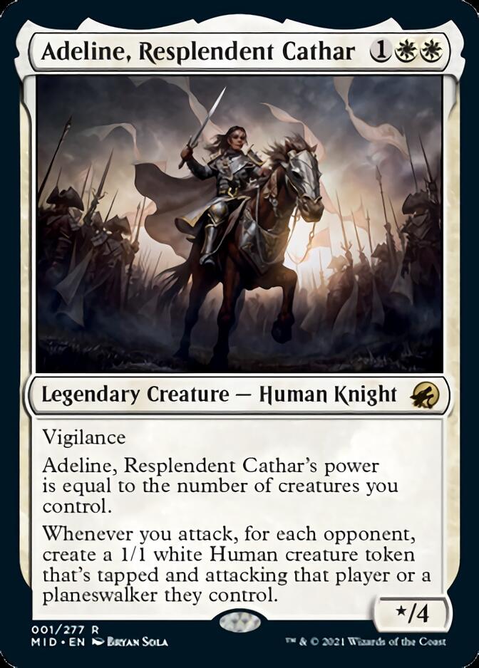 Adeline, Resplendent Cathar [Innistrad: Midnight Hunt] | Anubis Games and Hobby