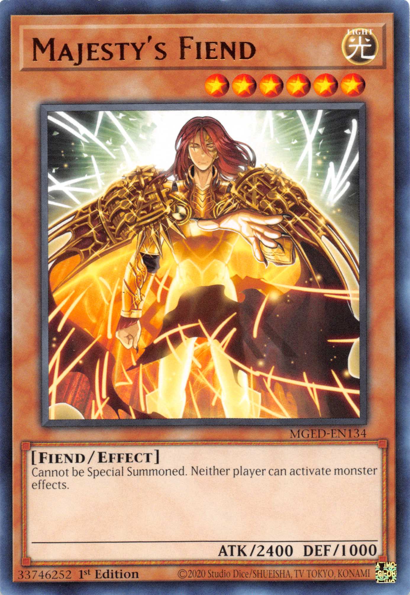 Majesty's Fiend [MGED-EN134] Rare | Anubis Games and Hobby