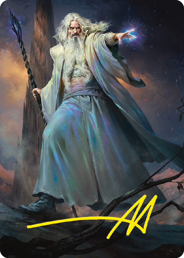 Saruman of Many Colors Art Card (Gold-Stamped Signature) [The Lord of the Rings: Tales of Middle-earth Art Series] | Anubis Games and Hobby