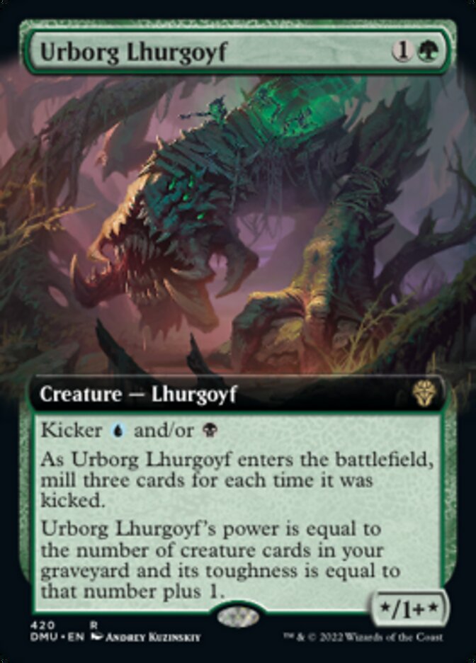 Urborg Lhurgoyf (Extended Art) [Dominaria United] | Anubis Games and Hobby