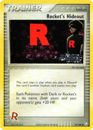 Rocket's Hideout (87/109) (Stamped) [EX: Team Rocket Returns] | Anubis Games and Hobby