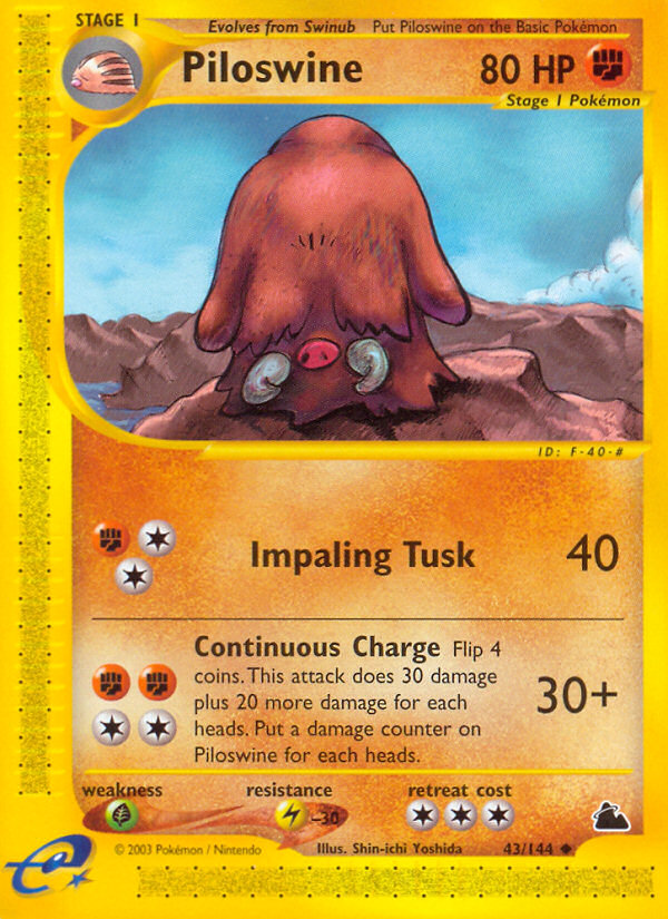 Piloswine (43/144) [Skyridge] | Anubis Games and Hobby