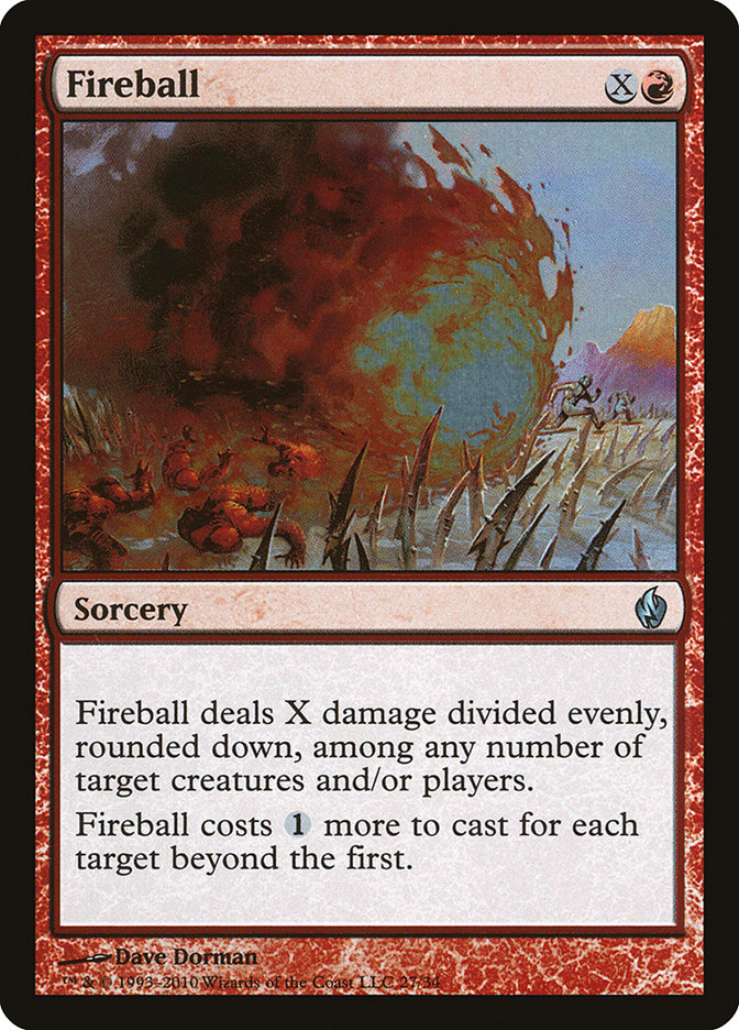 Fireball [Premium Deck Series: Fire and Lightning] | Anubis Games and Hobby
