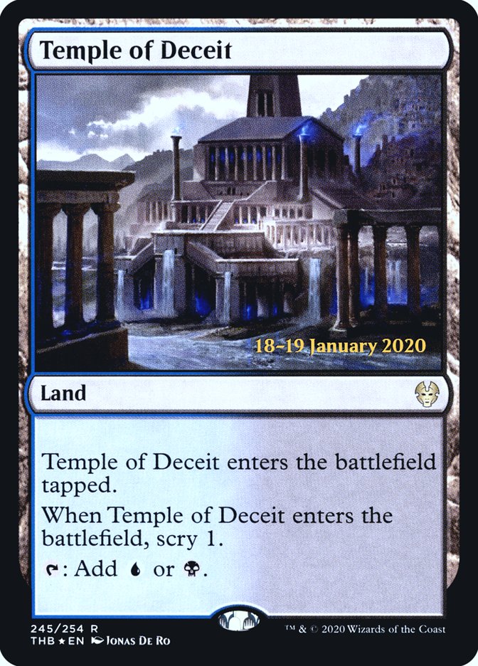 Temple of Deceit [Theros Beyond Death Prerelease Promos] | Anubis Games and Hobby