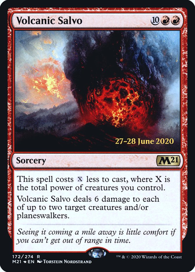 Volcanic Salvo [Core Set 2021 Prerelease Promos] | Anubis Games and Hobby