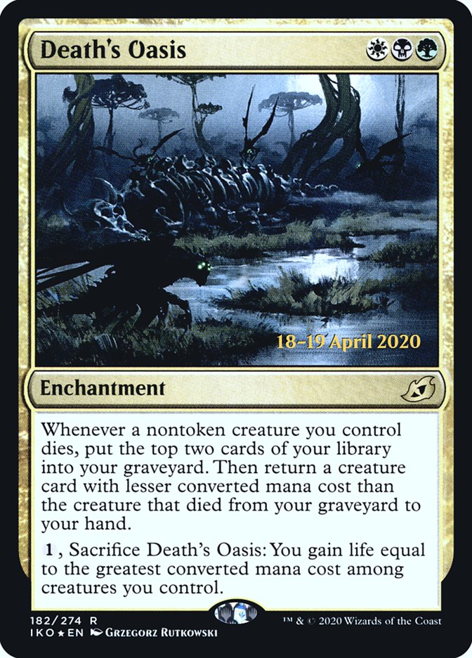 Death's Oasis [Ikoria: Lair of Behemoths Prerelease Promos] | Anubis Games and Hobby