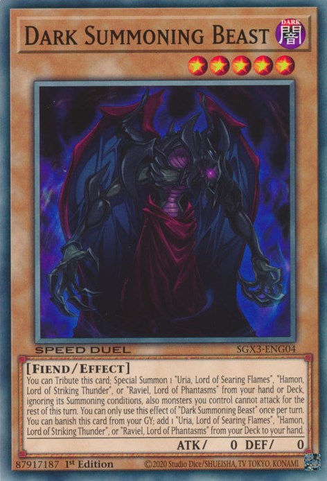 Dark Summoning Beast [SGX3-ENG04] Common | Anubis Games and Hobby