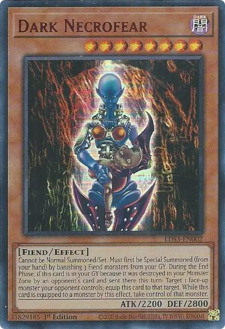 Dark Necrofear (Red) [LDS3-EN002] Ultra Rare | Anubis Games and Hobby