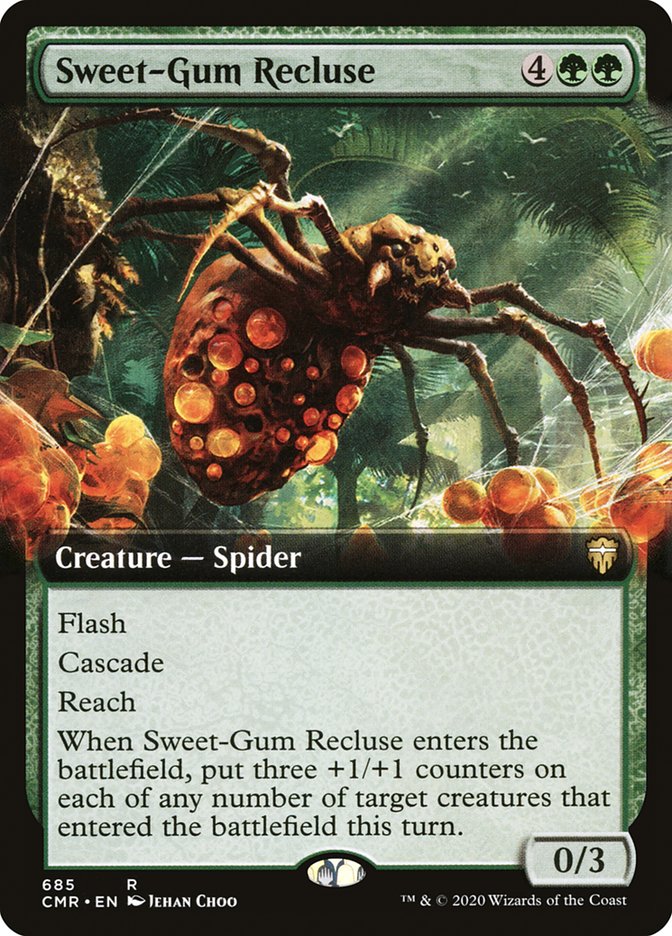 Sweet-Gum Recluse (Extended Art) [Commander Legends] | Anubis Games and Hobby