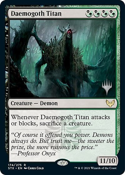 Daemogoth Titan (Promo Pack) [Strixhaven: School of Mages Promos] | Anubis Games and Hobby