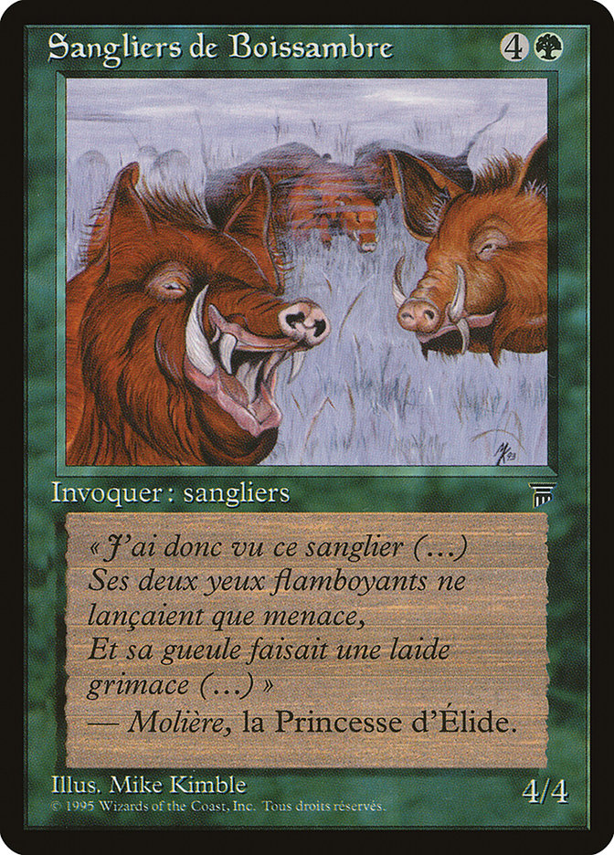 Durkwood Boars (French) - "Sangliers de Boissambre" [Renaissance] | Anubis Games and Hobby