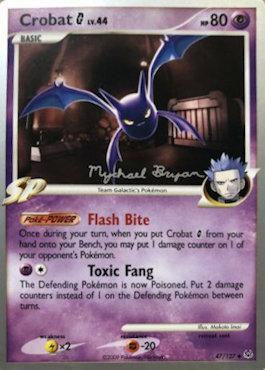 Crobat G LV.44 (47/127) (Happy Luck - Mychael Bryan) [World Championships 2010] | Anubis Games and Hobby