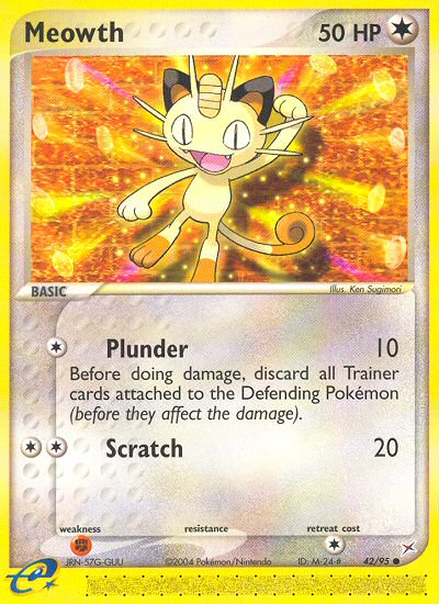Meowth (42/95) [EX: Team Magma vs Team Aqua] | Anubis Games and Hobby