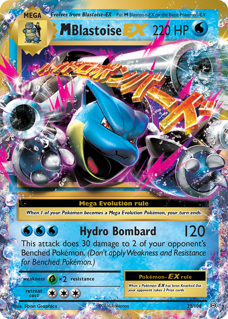 M Blastoise EX (22/108) [XY: Evolutions] | Anubis Games and Hobby