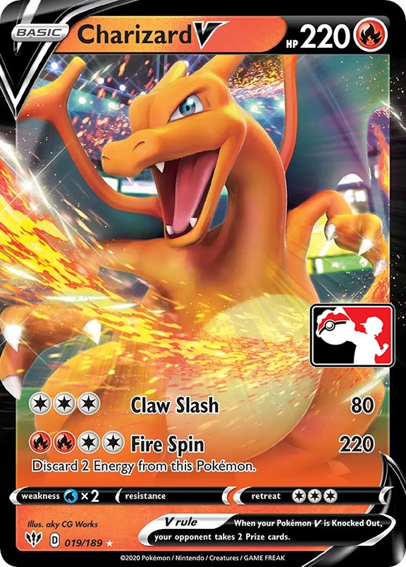 Charizard V (019/189) [Prize Pack Series One] | Anubis Games and Hobby