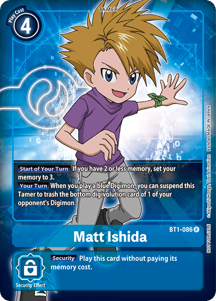 Matt Ishida [BT1-086] (Buy-A-Box Promo) [Release Special Booster Ver.1.0 Promos] | Anubis Games and Hobby