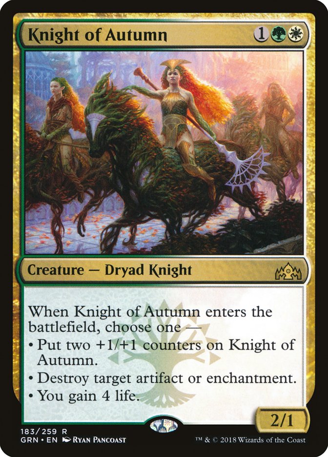 Knight of Autumn [Guilds of Ravnica] | Anubis Games and Hobby