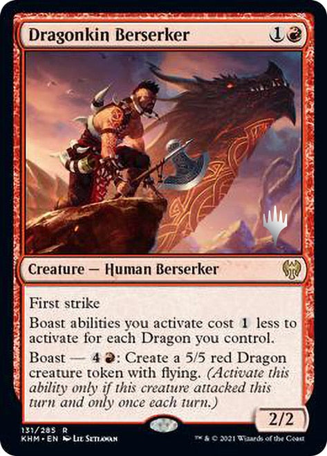 Dragonkin Berserker (Promo Pack) [Kaldheim Promos] | Anubis Games and Hobby