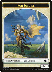 Kor Soldier // Pegasus Double-Sided Token [Commander 2014 Tokens] | Anubis Games and Hobby