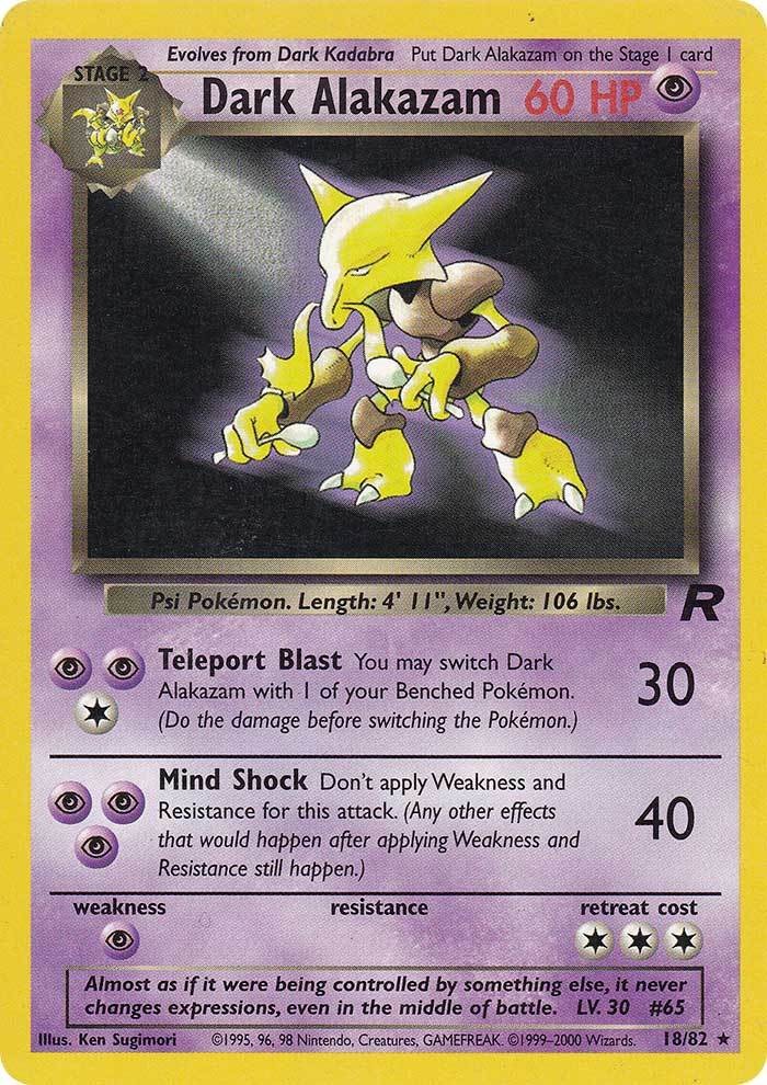 Dark Alakazam (18/82) [Team Rocket Unlimited] | Anubis Games and Hobby