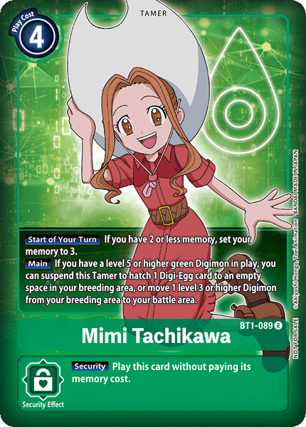 Mimi Tachikawa [BT1-089] (Buy-A-Box Promo) [Release Special Booster Ver.1.0 Promos] | Anubis Games and Hobby