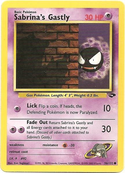 Sabrina's Gastly (96/132) [Gym Challenge Unlimited] | Anubis Games and Hobby