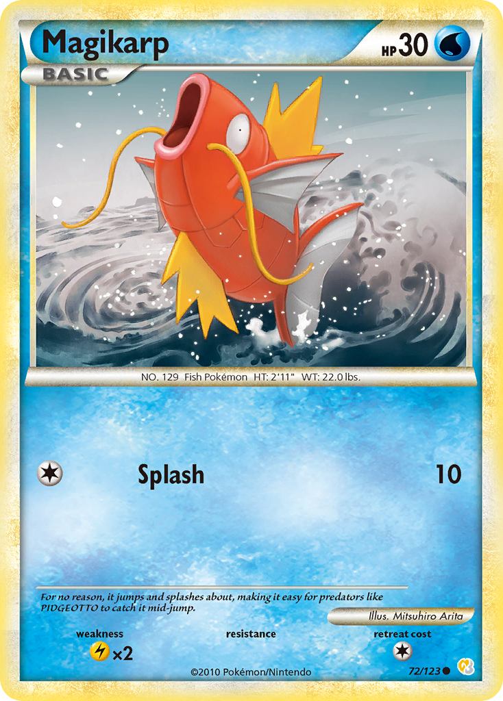 Magikarp (72/123) [HeartGold & SoulSilver: Base Set] | Anubis Games and Hobby