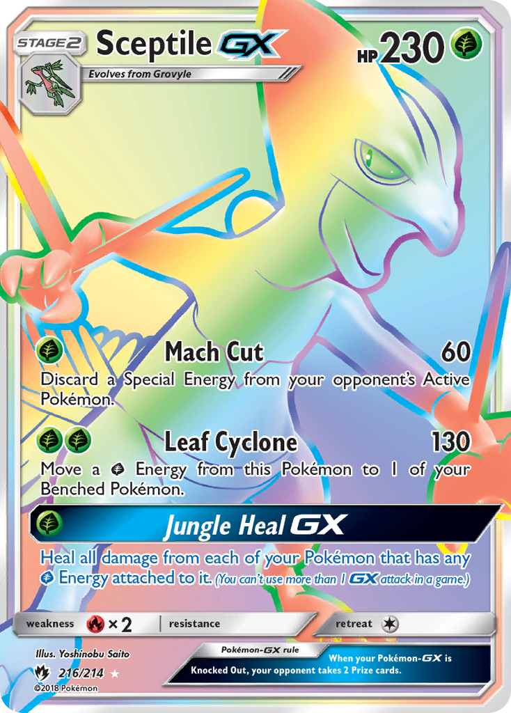 Sceptile GX (216/214) [Sun & Moon: Lost Thunder] | Anubis Games and Hobby