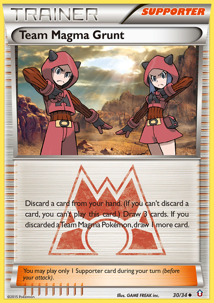 Team Magma Grunt (30/34) [XY: Double Crisis] | Anubis Games and Hobby