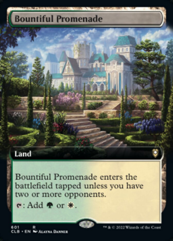 Bountiful Promenade (Extended Art) [Commander Legends: Battle for Baldur's Gate] | Anubis Games and Hobby