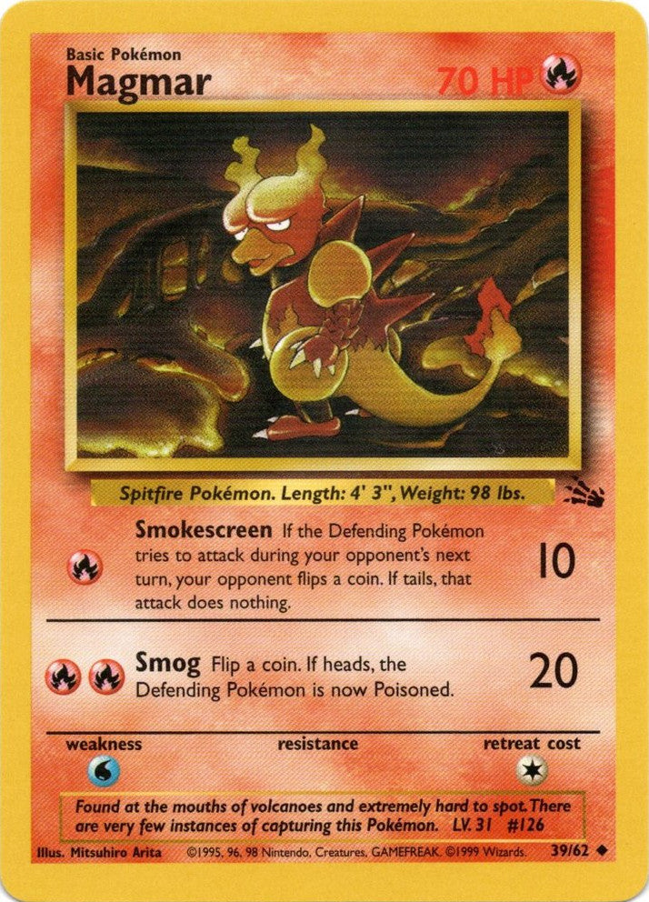 Magmar (39/62) [Fossil Unlimited] | Anubis Games and Hobby