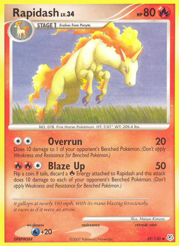 Rapidash (59/130) [Diamond & Pearl: Base Set] | Anubis Games and Hobby