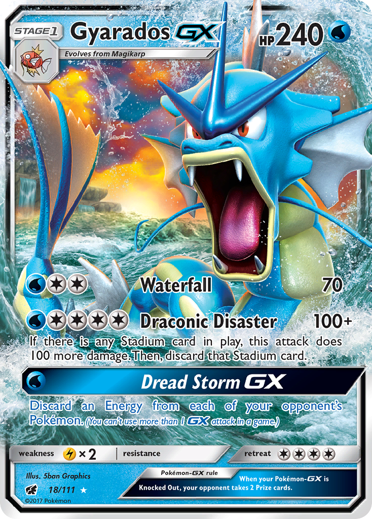 Gyarados GX (18/111) [Sun & Moon: Crimson Invasion] | Anubis Games and Hobby