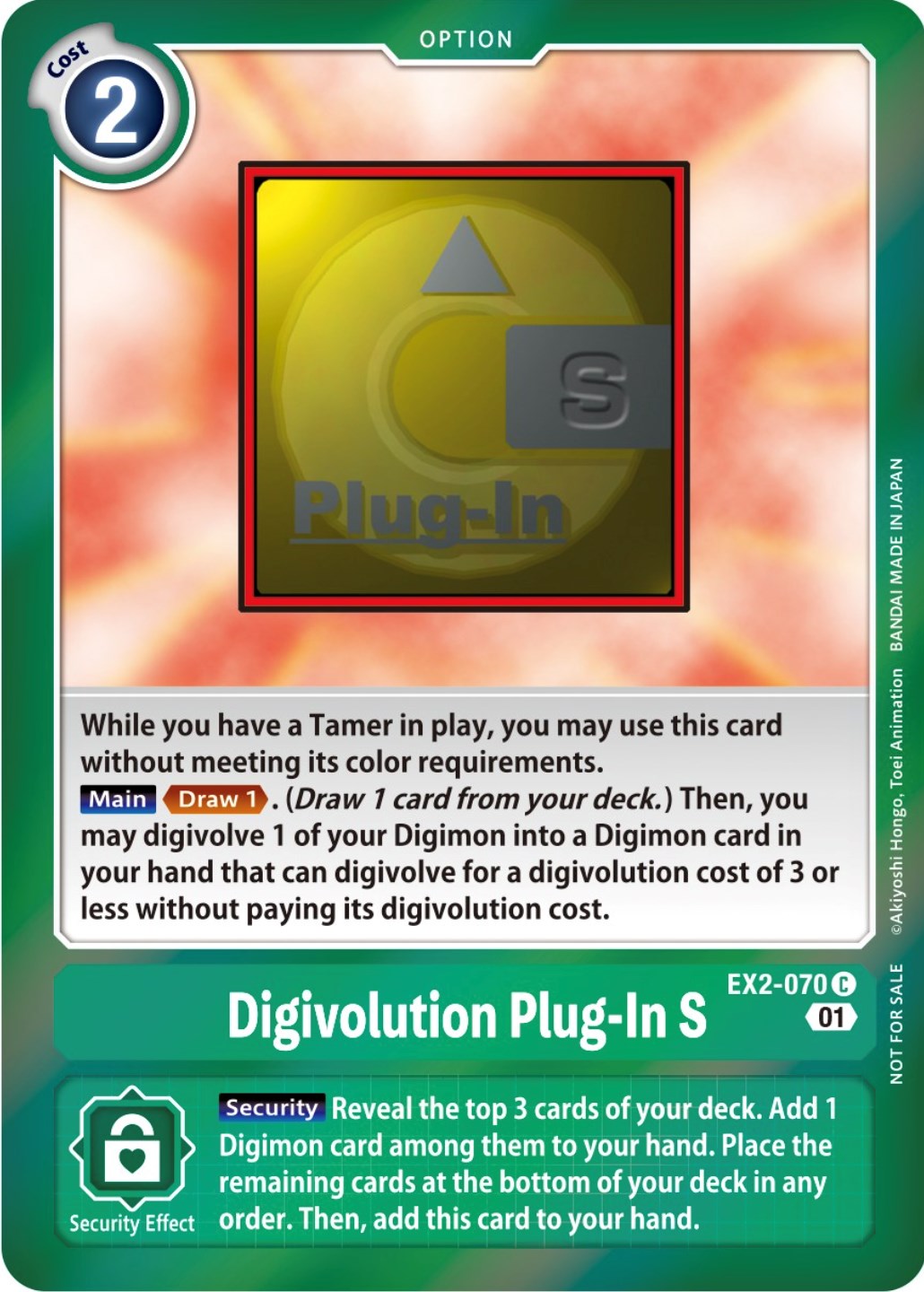 Digivolution Plug-In S [EX2-070] (Event Pack 4) [Digital Hazard Promos] | Anubis Games and Hobby