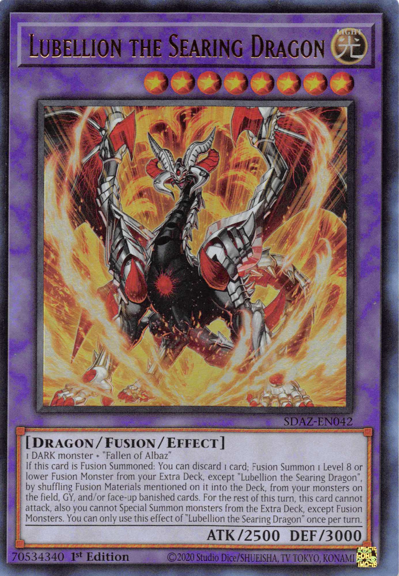 Lubellion the Searing Dragon [SDAZ-EN042] Ultra Rare | Anubis Games and Hobby