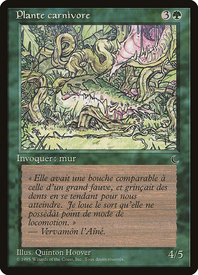 Carnivorous Plant (French) - "Plante carnivore" [Renaissance] | Anubis Games and Hobby