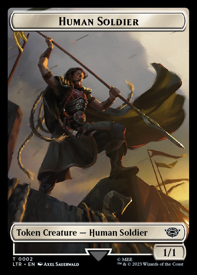 Human Soldier Token (02) [The Lord of the Rings: Tales of Middle-Earth Tokens] | Anubis Games and Hobby