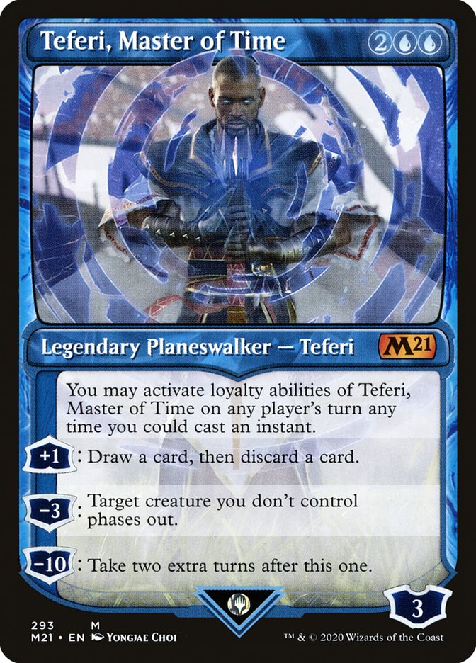 Teferi, Master of Time (Showcase) (293) [Core Set 2021] | Anubis Games and Hobby