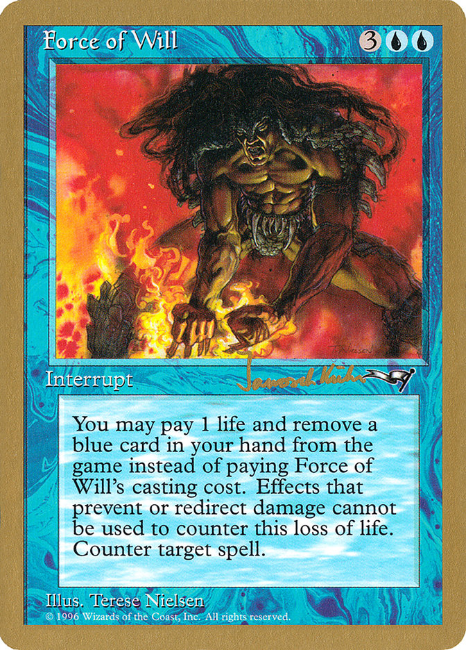 Force of Will (Janosch Kuhn) [World Championship Decks 1997] | Anubis Games and Hobby