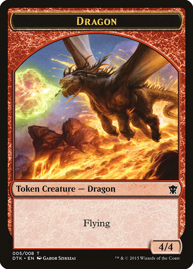 Dragon Token [Dragons of Tarkir Tokens] | Anubis Games and Hobby