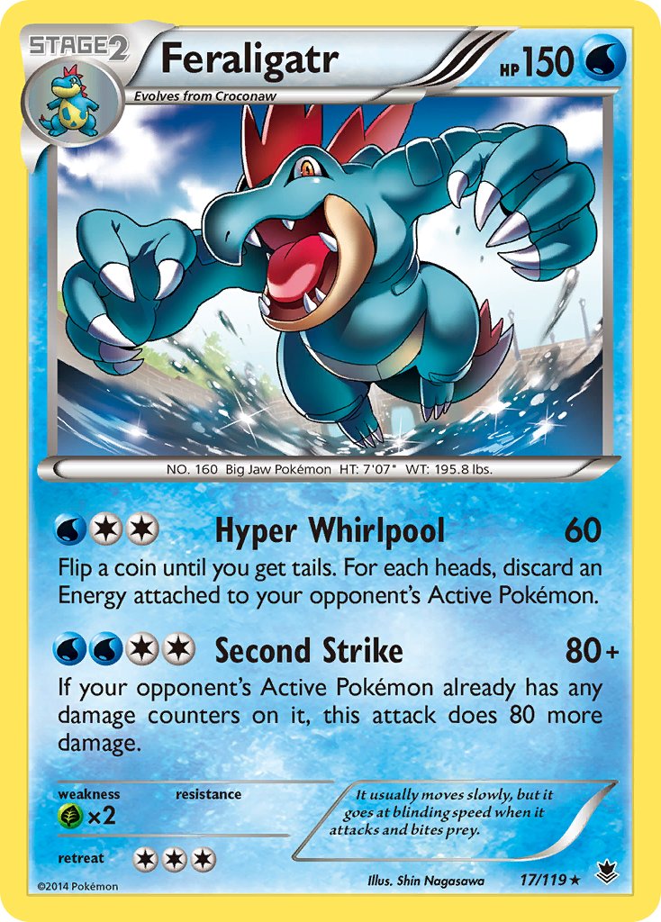 Feraligatr (17/119) (Theme Deck Exclusive) [XY: Phantom Forces] | Anubis Games and Hobby