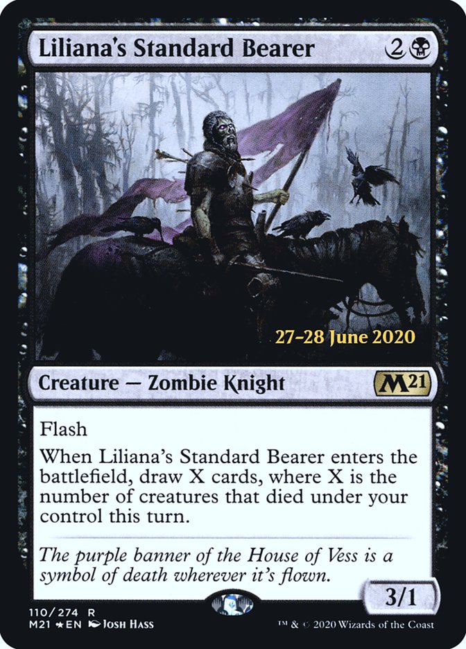 Liliana's Standard Bearer [Core Set 2021 Prerelease Promos] | Anubis Games and Hobby
