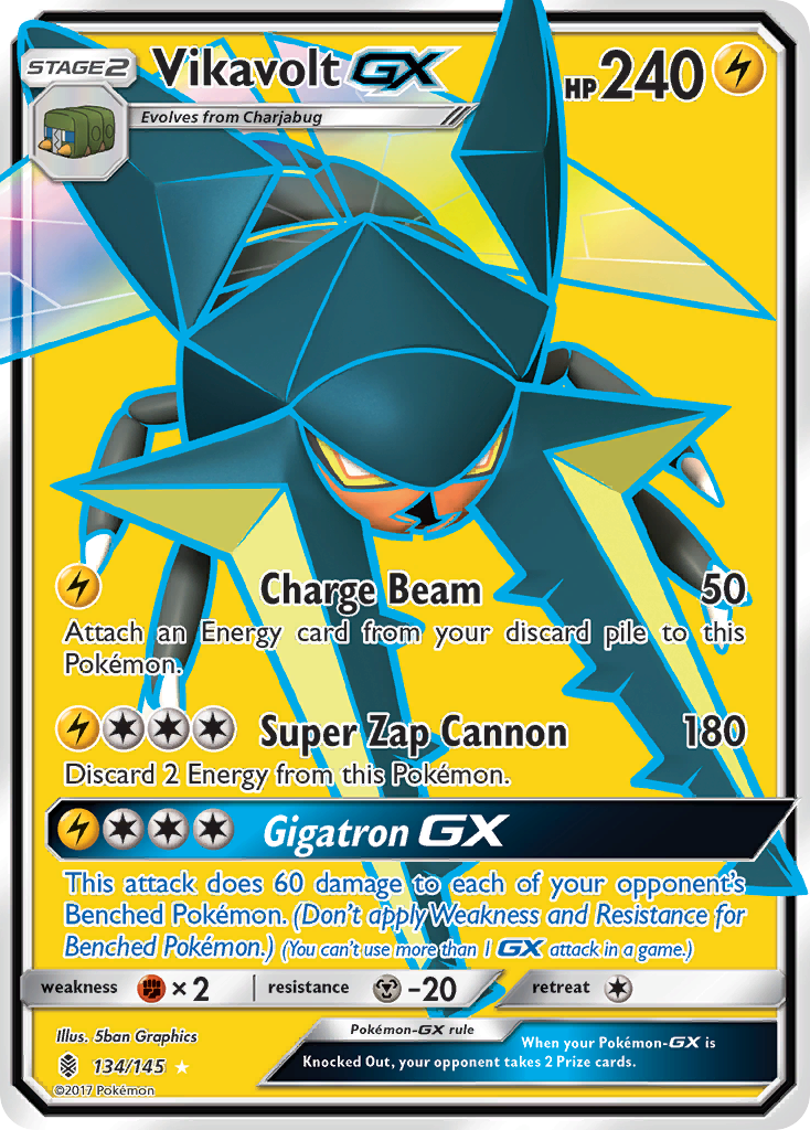 Vikavolt GX (134/145) [Sun & Moon: Guardians Rising] | Anubis Games and Hobby