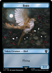 Elf Warrior // Bird Double Sided Token [The Lord of the Rings: Tales of Middle-Earth Commander Tokens] | Anubis Games and Hobby
