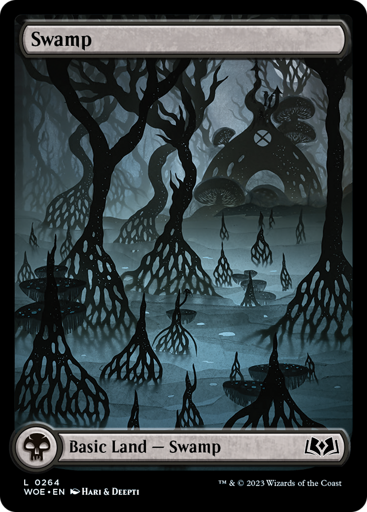 Swamp (264) (Full-Art) [Wilds of Eldraine] | Anubis Games and Hobby