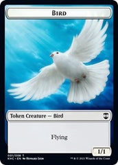 Bird // Spirit Double-Sided Token [Kaldheim Commander Tokens] | Anubis Games and Hobby