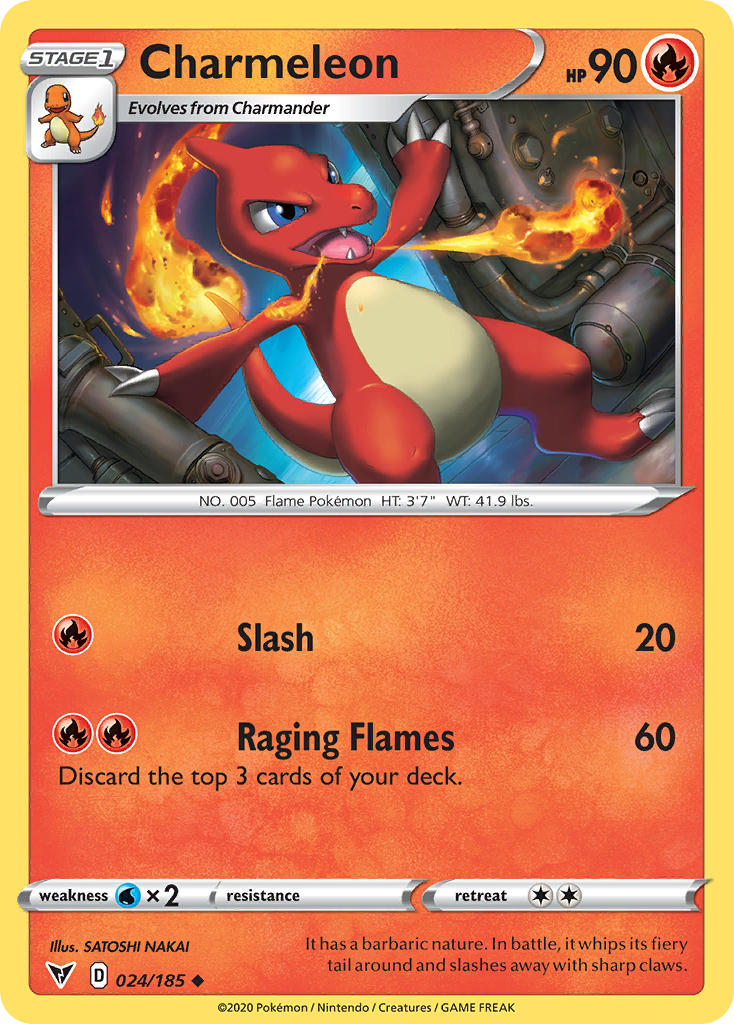 Charmeleon (024/185) [Sword & Shield: Vivid Voltage] | Anubis Games and Hobby