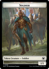 Soldier // Insect Double-Sided Token [March of the Machine Commander Tokens] | Anubis Games and Hobby