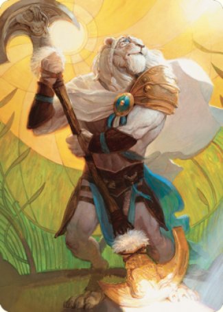 Ajani, Sleeper Agent Art Card [Dominaria United Art Series] | Anubis Games and Hobby